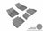 MAXpider Rubber Floor Mats for 2019 2018 2017 Buick LaCrosse [Covers Front & Rear Row, Gray] L1BC03301501