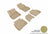 MAXpider Rubber Floor Mats for 2019 2018 2017 Buick LaCrosse [Covers Front & Rear Row, Tan] L1BC03301502