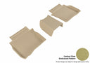 MAXpider Rubber Floor Mats for 2019 2018 2017 Buick LaCrosse [Covers Rear (2nd) Row, Tan] L1BC03321502