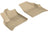 MAXpider Rubber Floor Mats for 2021 2020 2019 2018 Buick Enclave [Covers Front Row, Tan] L1BC04011502
