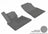 MAXpider Rubber Floor Mats for 2006 2005 2004 2003 2002 2001 2000 BMW X5 [Covers Front Row, Gray] L1BM00511501