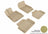 MAXpider Rubber Floor Mats for BMW [Covers Front & Rear Row, Tan] L1BM00601502