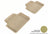MAXpider Rubber Floor Mats for BMW [Covers Rear (2nd) Row, Tan] L1BM00621502