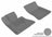 MAXpider Rubber Floor Mats for 2010 2009 2008 2007 2006 2005 2004 BMW X3 [Covers Front Row, Gray] L1BM01211501