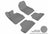 MAXpider Rubber Floor Mats for 328i/335i [Covers Front & Rear Row, Gray] L1BM02401501