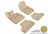 MAXpider Rubber Floor Mats for 328i/335i [Covers Front & Rear Row, Tan] L1BM02401502