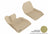 MAXpider Rubber Floor Mats for 328i/335i [Covers Front Row, Tan] L1BM02411502