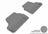 MAXpider Rubber Floor Mats for BMW [Covers Rear (2nd) Row, Gray] L1BM02421501