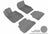 MAXpider Rubber Floor Mats for BMW [Covers Front & Rear Row, Gray] L1BM02501501
