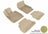 MAXpider Rubber Floor Mats for BMW [Covers Front & Rear Row, Tan] L1BM02501502
