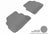 MAXpider Rubber Floor Mats for BMW [Covers Rear (2nd) Row, Gray] L1BM02521501