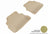 MAXpider Rubber Floor Mats for BMW [Covers Rear (2nd) Row, Tan] L1BM02521502