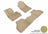 MAXpider Rubber Floor Mats for X3/X4 [Covers Front & Rear Row, Tan] L1BM03201502