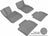MAXpider Rubber Floor Mats for BMW [Covers Front & Rear Row, Gray] L1BM03701501