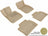 MAXpider Rubber Floor Mats for BMW [Covers Front & Rear Row, Tan] L1BM03701502