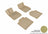 MAXpider Rubber Floor Mats for 330i GT xDrive/330i xDrive [Covers Front & Rear Row, Tan] L1BM04801502