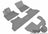 MAXpider Rubber Floor Mats for 2013 2012 2011 2010 2009 2008 2007 BMW X5 [Covers Front & Both Rear Rows, Gray] L1BM05101501