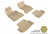 MAXpider Rubber Floor Mats for BMW [Covers Front & Rear Row, Tan] L1BM05801502