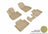 MAXpider Rubber Floor Mats for X1/X2 [Covers Front & Rear Row, Tan] L1BM07301502