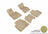 MAXpider Rubber Floor Mats for BMW [Covers Front & Rear Row, Tan] L1BM07601502