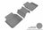 MAXpider Rubber Floor Mats for 740i/750i [Covers Rear (2nd) Row, Gray] L1BM07621501