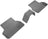MAXpider Rubber Floor Mats for BMW [Covers Rear (2nd) Row, Gray] L1BM08421501