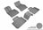MAXpider Rubber Floor Mats for 2019 2018 BMW 640i xDrive Gran Turismo [Covers Front & Rear Row, Gray] L1BM09101501