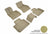 MAXpider Rubber Floor Mats for 2019 2018 BMW 640i xDrive Gran Turismo [Covers Front & Rear Row, Tan] L1BM09101502