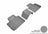 MAXpider Rubber Floor Mats for 2019 2018 BMW 640i xDrive Gran Turismo [Covers Rear (2nd) Row, Gray] L1BM09121501