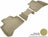 MAXpider Rubber Floor Mats for X3/X4 [Covers Rear (2nd) Row, Tan] L1BM09221502