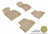 MAXpider Rubber Floor Mats for 2019 2018 2017 2016 2015 2014 2013 Cadillac ATS [Covers Front & Rear Row, Tan] L1CD00601502