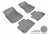 MAXpider Rubber Floor Mats for 2013 2012 2011 2010 2009 Cadillac CTS [Covers Front & Rear Row, Gray] L1CD00701501