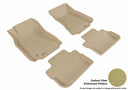MAXpider Rubber Floor Mats for 2013 2012 2011 2010 2009 Cadillac CTS [Covers Front & Rear Row, Tan] L1CD00701502