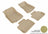 MAXpider Rubber Floor Mats for 2013 2012 2011 2010 2009 Cadillac CTS [Covers Front & Rear Row, Tan] L1CD00701502