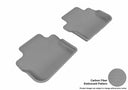 MAXpider Rubber Floor Mats for 2013 2012 2011 2010 2009 Cadillac CTS [Covers Rear (2nd) Row, Gray] L1CD00721501