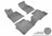 MAXpider Rubber Floor Mats for 2020 2019 2018 2017 2016 Cadillac CT6 [Covers Front & Rear Row, Gray] L1CD01701501