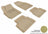 MAXpider Rubber Floor Mats for 2011 2010 2009 2008 2007 Chevrolet Aveo [Covers Front & Rear Row, Tan] L1CH00801502