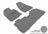 MAXpider Rubber Floor Mats for 2017 2016 2015 2014 2013 2012 2011 2010 Chevrolet Equinox [Covers Front & Rear Row, Gray] L1CH01401501