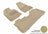 MAXpider Rubber Floor Mats for 2017 2016 2015 2014 2013 2012 2011 2010 Chevrolet Equinox [Covers Front & Rear Row, Tan] L1CH01401502