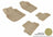 MAXpider Rubber Floor Mats for 2010 2009 2008 2007 2006 2005 Chevrolet Cobalt [Covers Front & Rear Row, Tan] L1CH01601502
