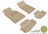 MAXpider Rubber Floor Mats for 2015 2014 2013 2012 2011 2010 Chevrolet Camaro [Covers Front & Rear Row, Tan] L1CH01701502