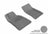 MAXpider Rubber Floor Mats for 2015 2014 2013 2012 2011 2010 Chevrolet Camaro [Covers Front Row, Gray] L1CH01711501