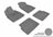 MAXpider Rubber Floor Mats for 2011 2010 2009 2008 2007 2006 Chevrolet HHR [Covers Front & Rear Row, Gray] L1CH02101501