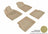 MAXpider Rubber Floor Mats for 2011 2010 2009 2008 2007 2006 Chevrolet HHR [Covers Front & Rear Row, Tan] L1CH02101502