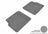 MAXpider Rubber Floor Mats for 2011 2010 2009 2008 2007 2006 Chevrolet HHR [Covers Rear (2nd) Row, Gray] L1CH02121501