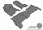 MAXpider Rubber Floor Mats for 2012 2011 2010 2009 2008 2007 2006 2005 2004 Chevrolet Colorado [Covers Front & Rear Row, Gray] L1CH02701501