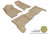 MAXpider Rubber Floor Mats for 2012 2011 2010 2009 2008 2007 2006 2005 2004 Chevrolet Colorado [Covers Front & Rear Row, Tan] L1CH02701502