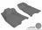 MAXpider Rubber Floor Mats for Colorado/Canyon [Covers Front Row, Gray] L1CH02711501