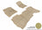 MAXpider Rubber Floor Mats for Chevrolet [Covers Front & Rear Row, Tan] L1CH03901502