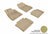 MAXpider Rubber Floor Mats for 2020 2019 2018 2017 2016 2015 2014 Chevrolet Impala [Covers Front & Rear Row, Tan] L1CH04201502